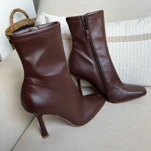 Steve Madden burgundy leather boots